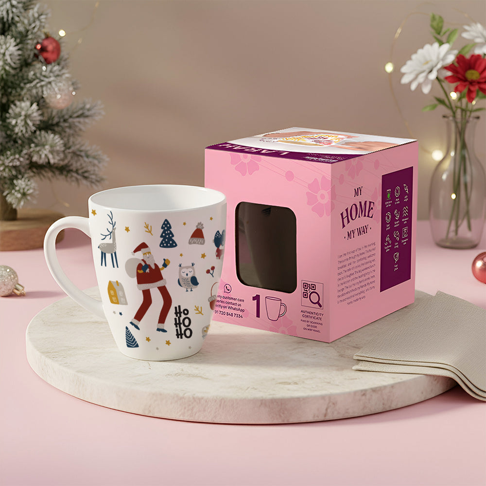 Borosil Christmas Day Mug, Santa 390Ml