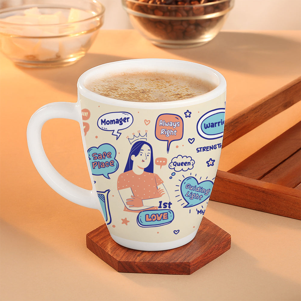 Borosil Larah My Mother is My Back Bone, Coffee Mug, 390 ml
