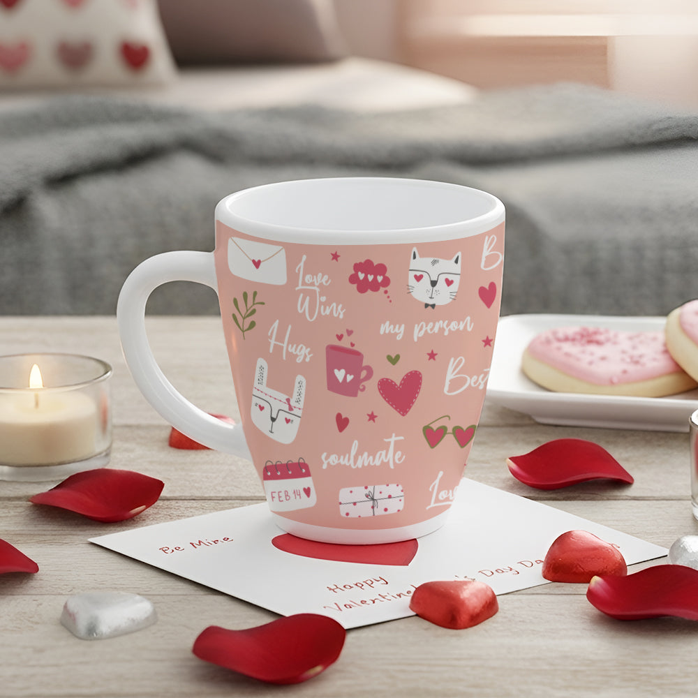 Borosil Larah Valentine Day Forever Opalware Mug 390ml