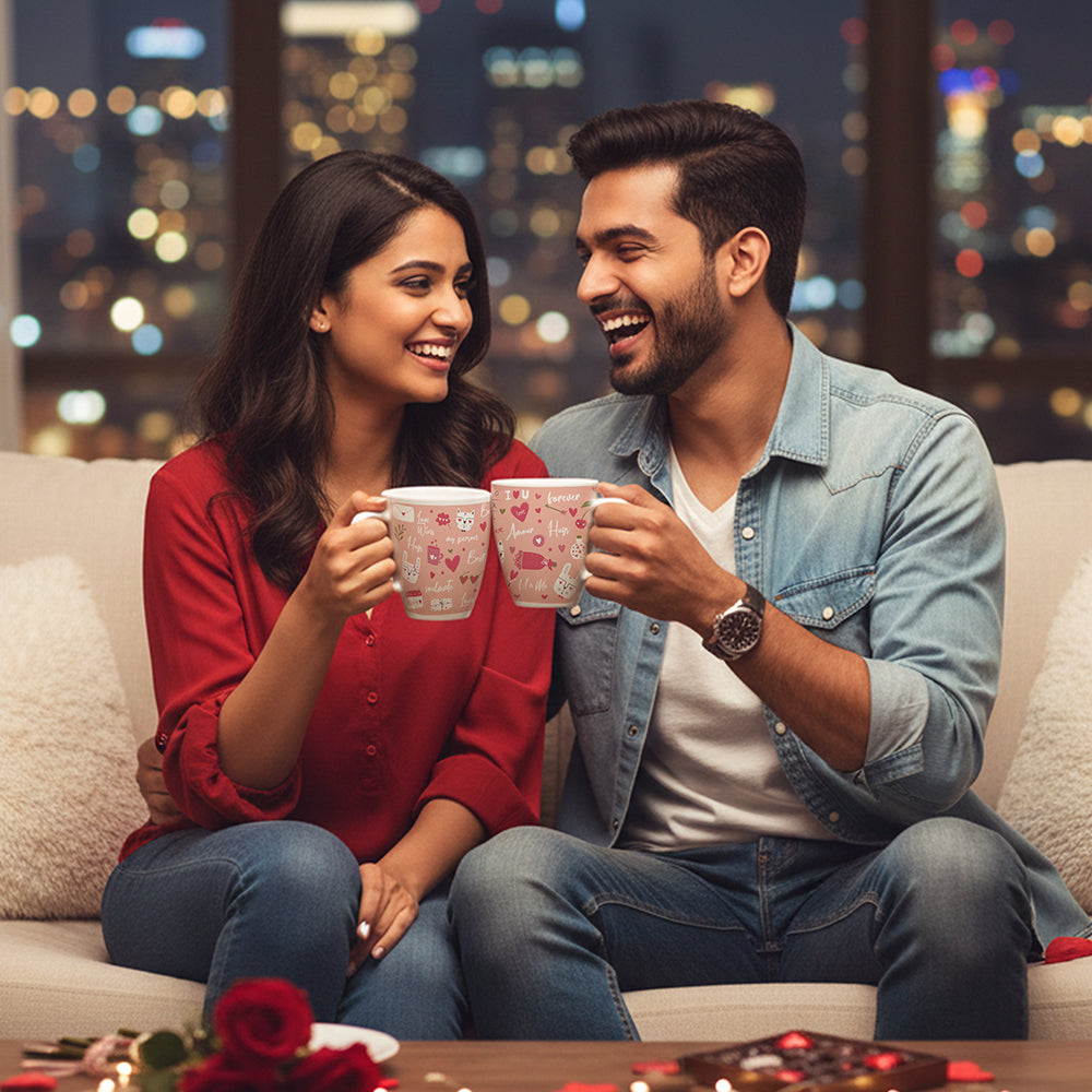 Borosil Larah Valentine Day Forever Opalware Mug 390ml