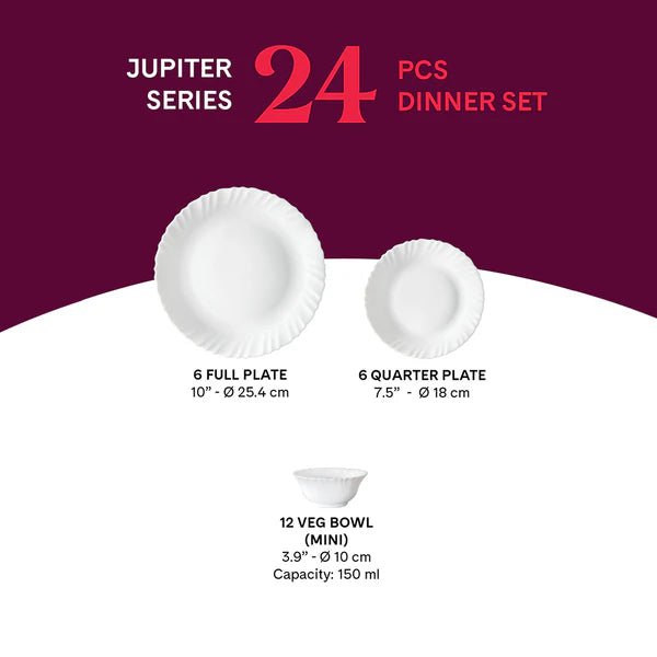 Borosil Larah Kosmo 24 pc Dinner Set
