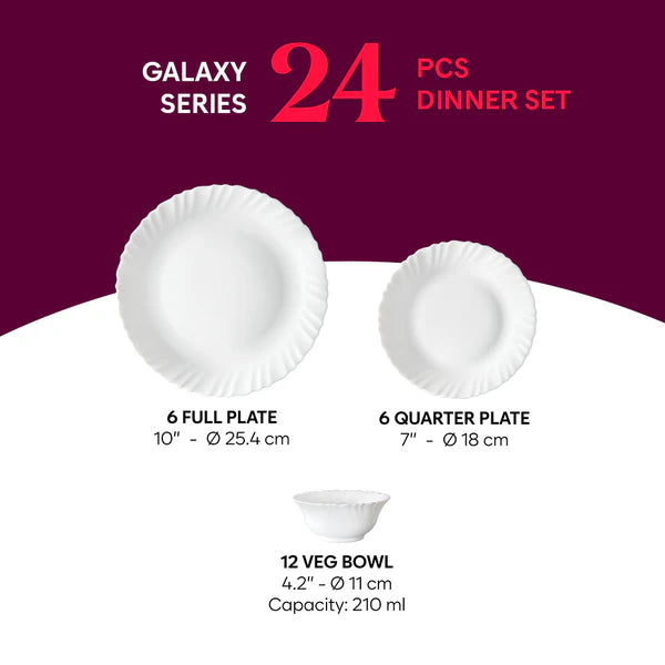 Borosil Larah Nyla 24 pc Dinner Set