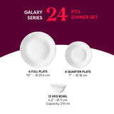 Borosil Larah Nyla 24 pc Dinner Set