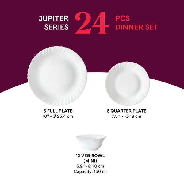 Borosil Larah Nyla 24 pc Dinner Set