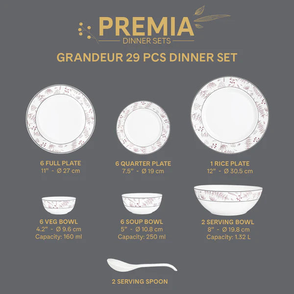 Borosil Larah Grandeur Dinner