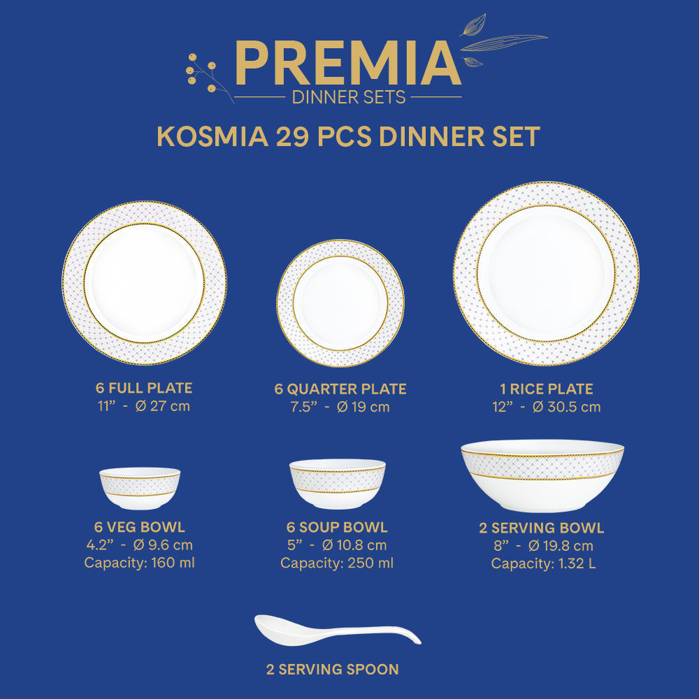 Borosil Larah Kosmia Dinner Set