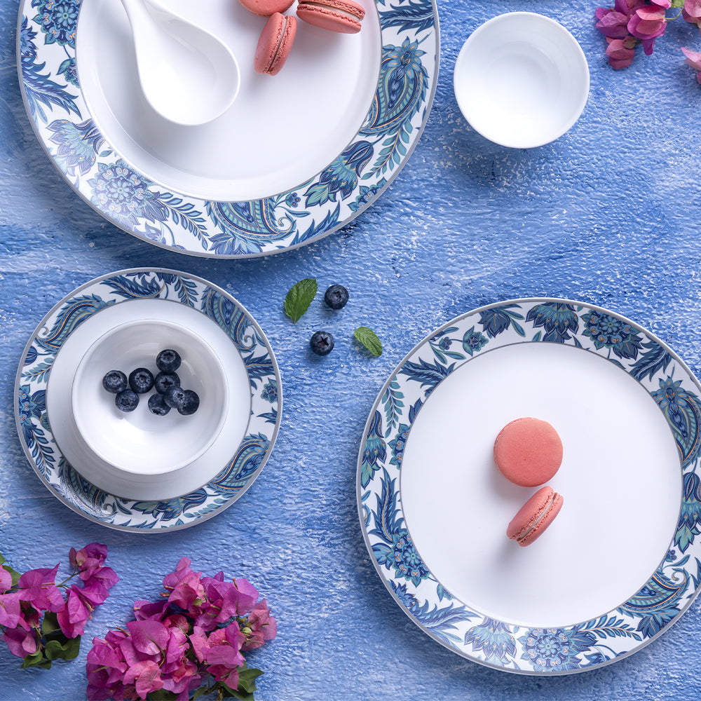 Borosil Larah New Iris Dinner Set, 29 pc