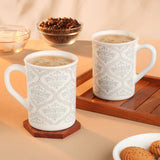 Borosil Larah Sivas Grey Mug Set, 350ml x 2