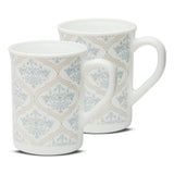 Borosil Larah Sivas Grey Mug Set, 350ml x 2