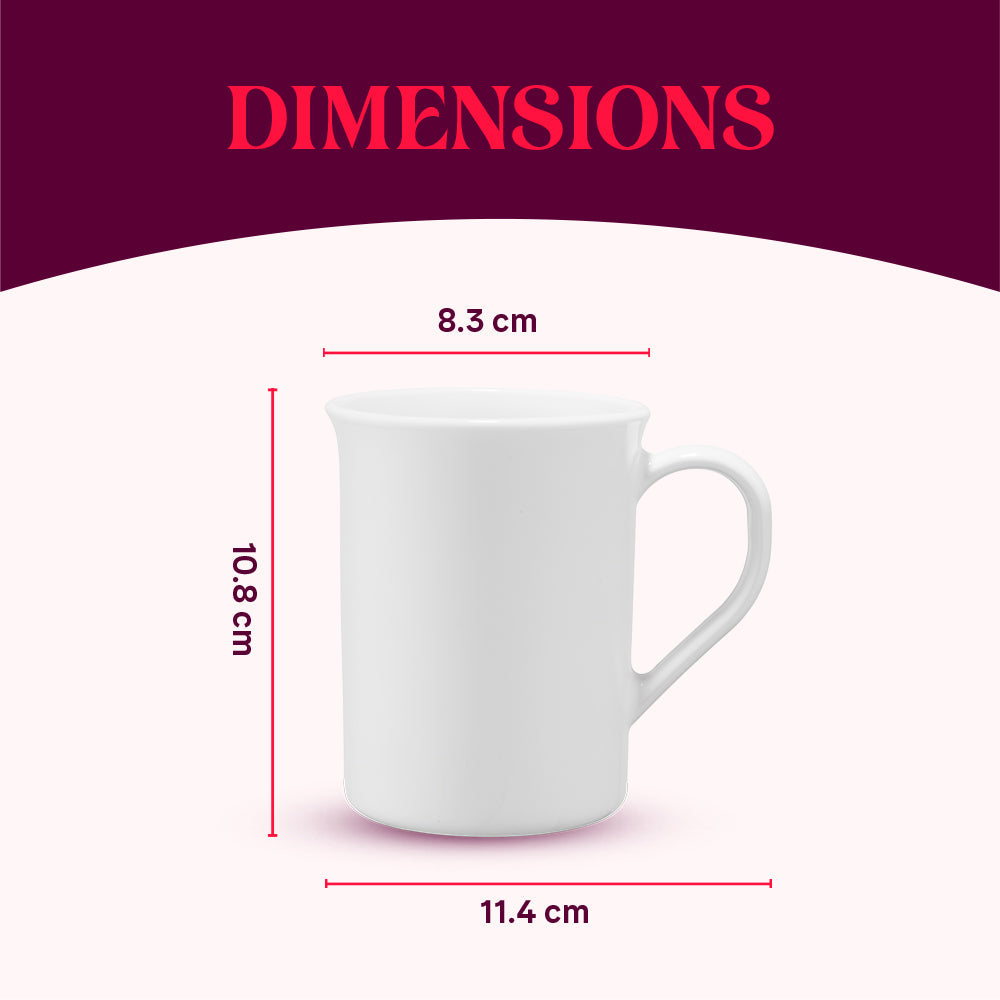 Borosil Larah Sivas Grey Mug Set, 350ml x 2