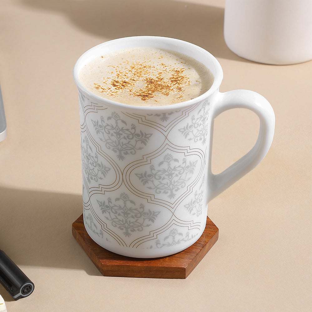 Borosil Larah Sivas Grey Mug Set, 350ml x 2