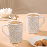 Borosil Larah Sivas Grey Mug Set, 350ml x 2