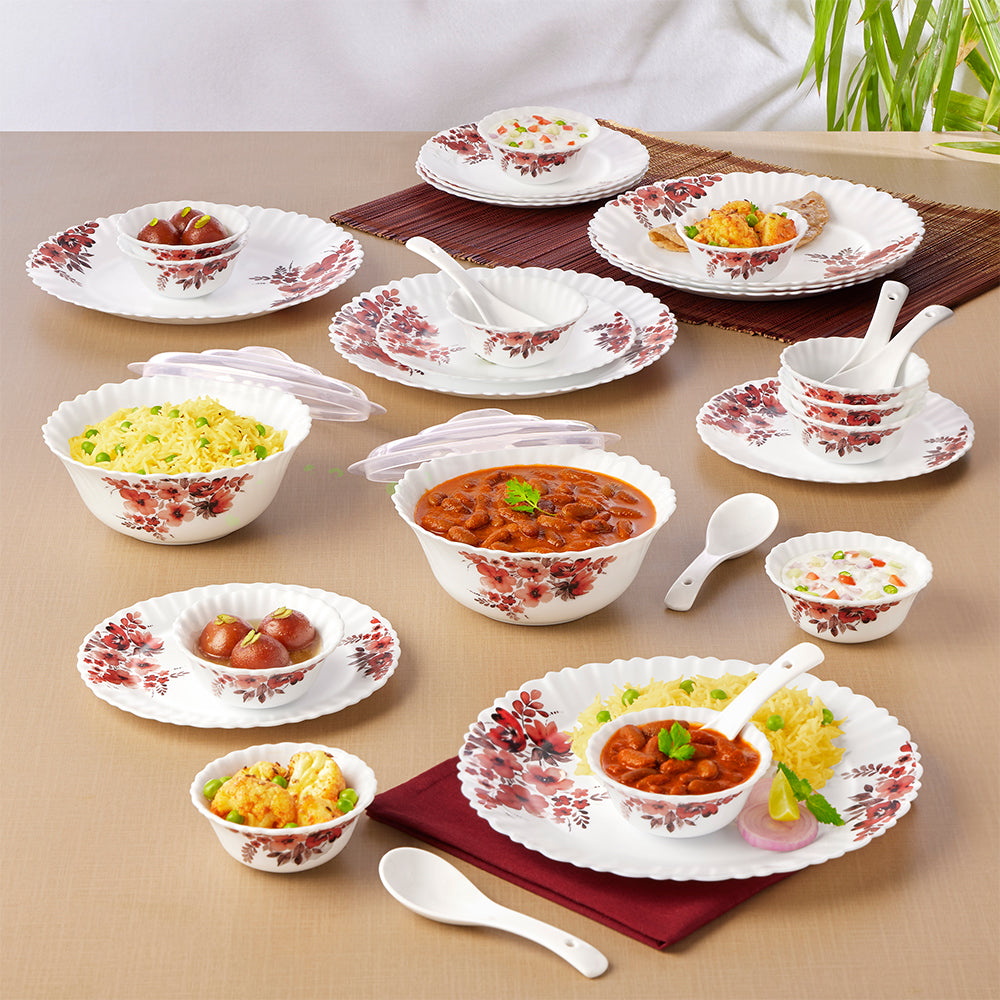 Borosil Larah Eva Dinner Set 34 pc