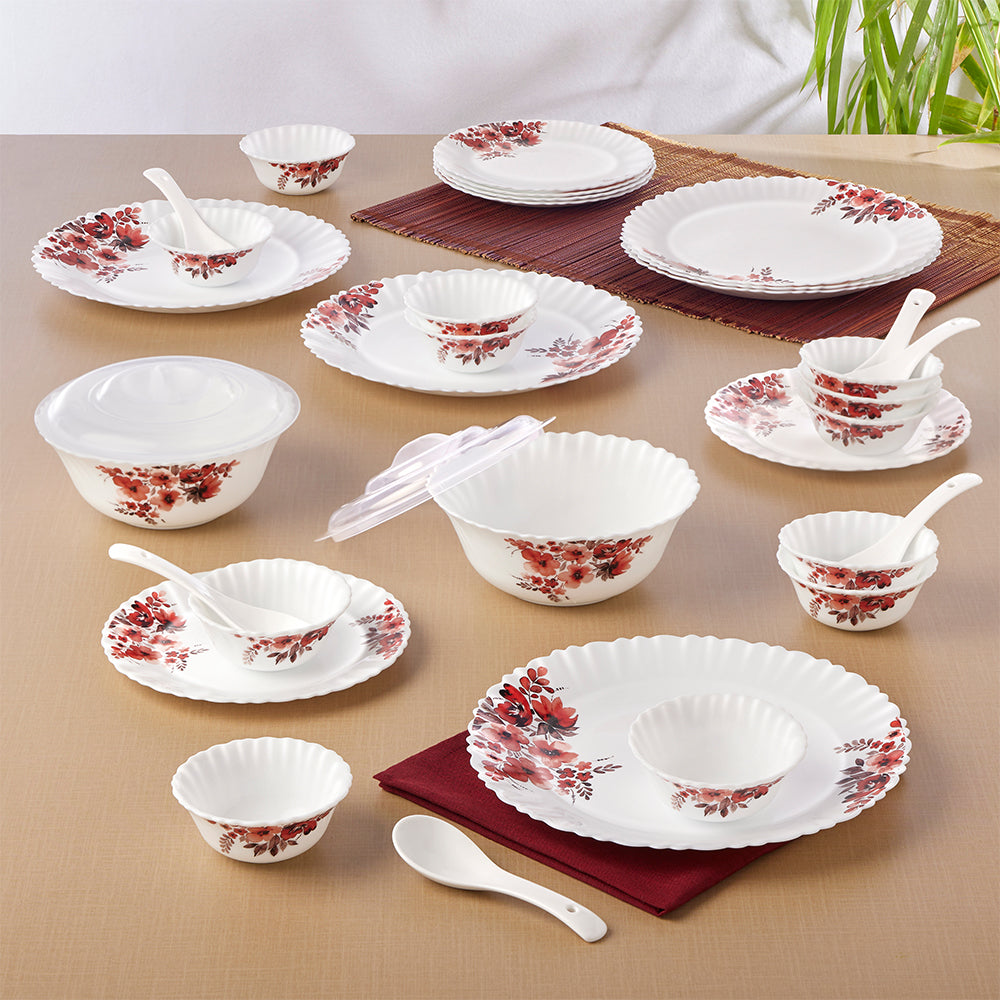 Borosil Larah Eva Dinner Set 34 pc