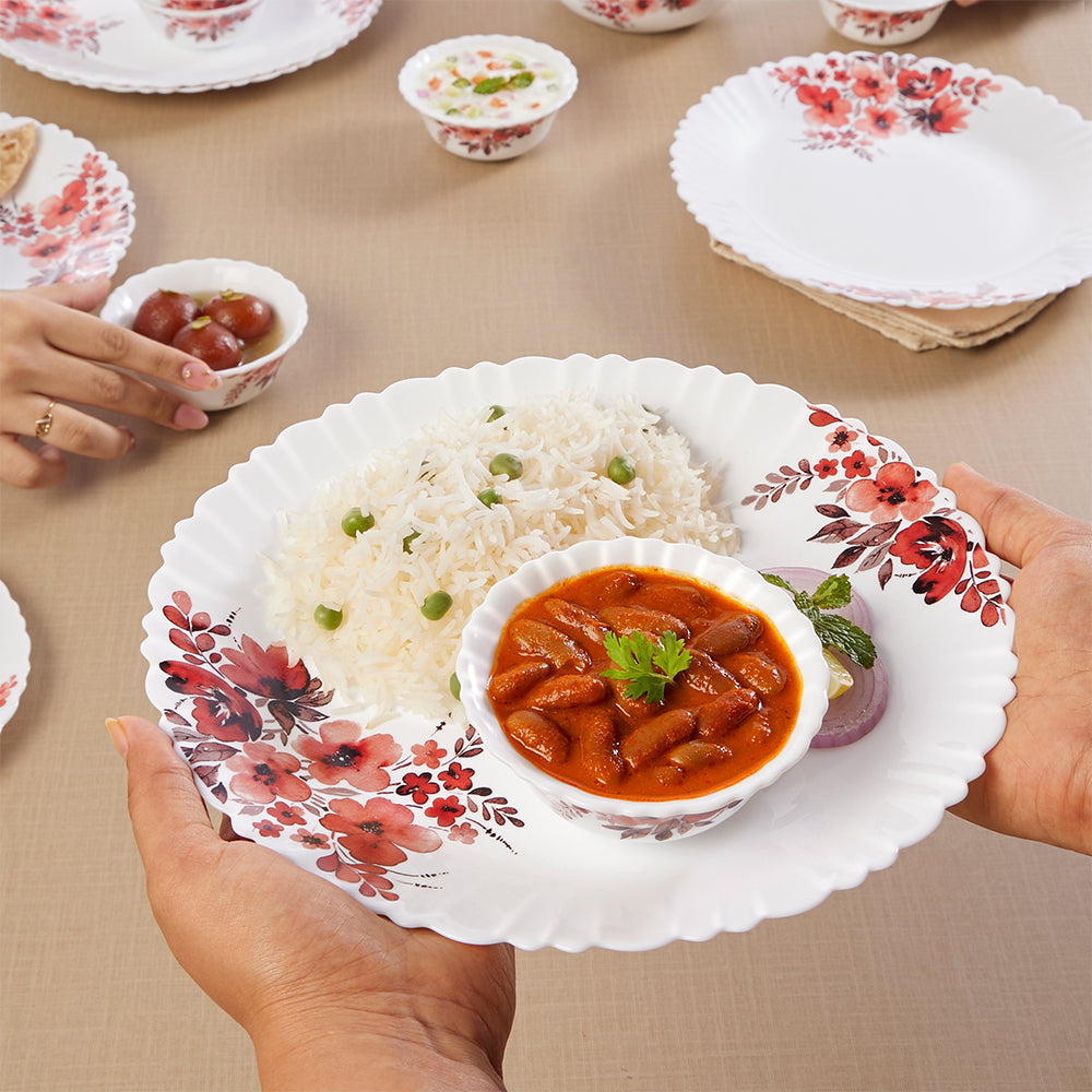Borosil Larah Eva Dinner Set 34 pc