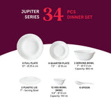 Borosil Larah Orwin 34 pc Dinner Set