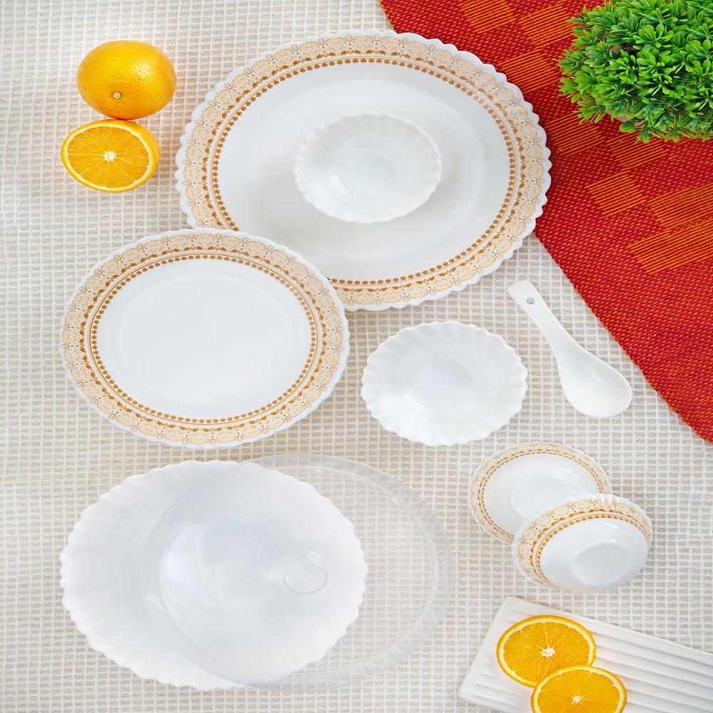 Borosil Larah Halo 44 pc Dinner Set