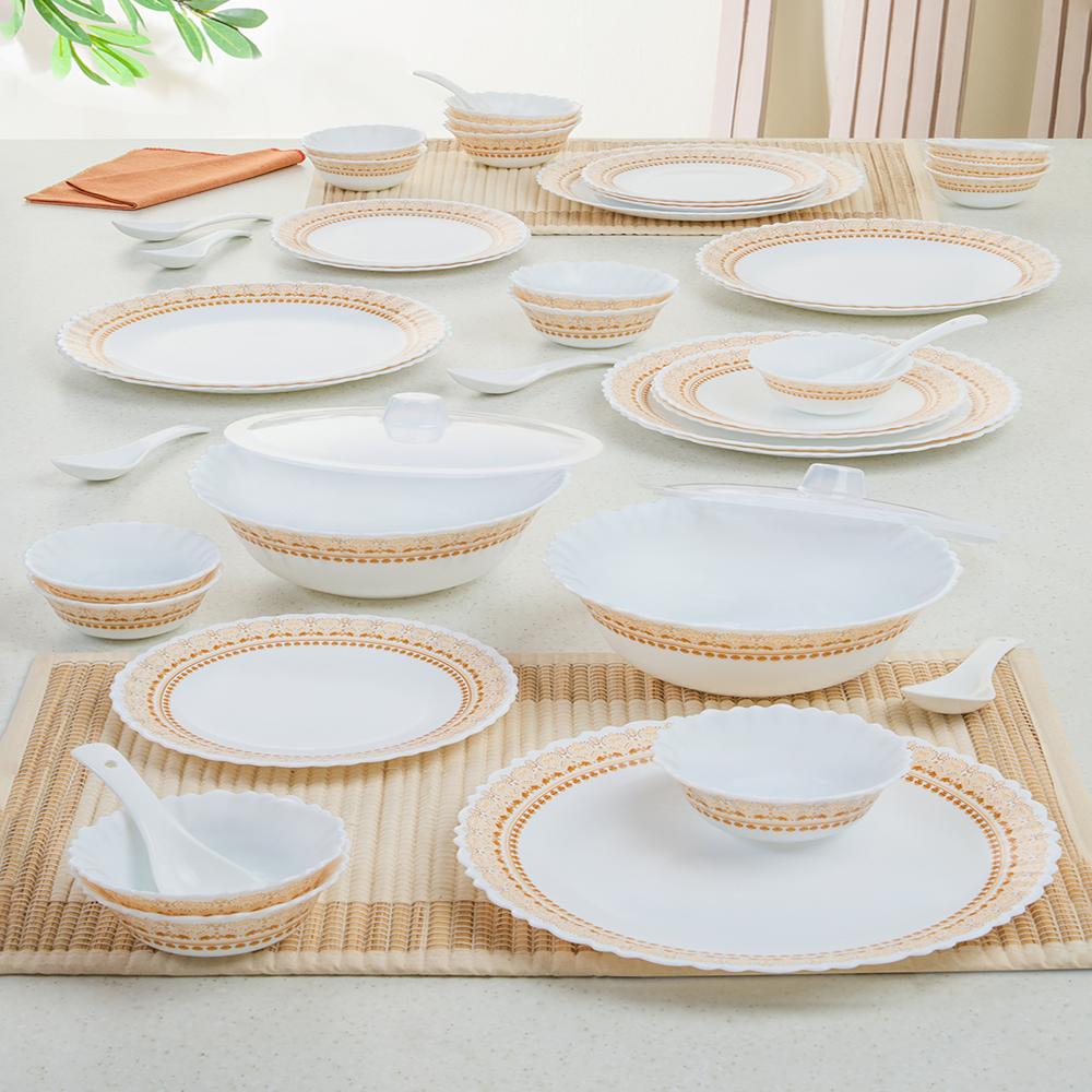 Borosil Larah Halo 44 pc Dinner Set