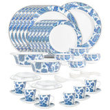 Borosil Larah New Iris Dinner Set, 29 pc