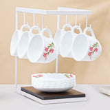 Borosil Larah Marina Peach Cup n Saucer Set