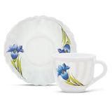 Borosil Larah Nina Cup n Saucer Set of 12, 220ml