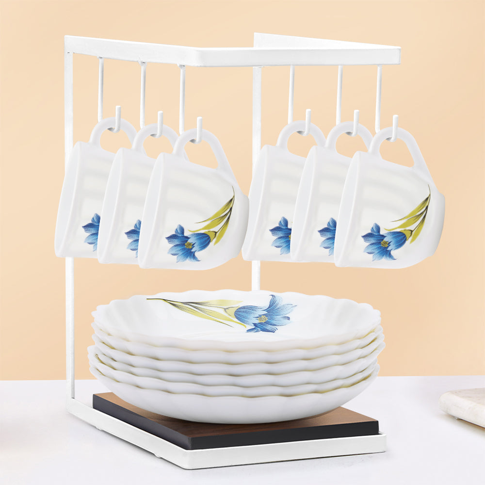 Borosil Larah Nina Cup n Saucer Set of 12, 220ml