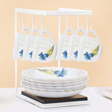 Borosil Larah Nina Cup n Saucer Set of 12, 220ml