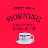 Borosil Larah Royal Blue Cup n Saucer Set, 220ml x 12