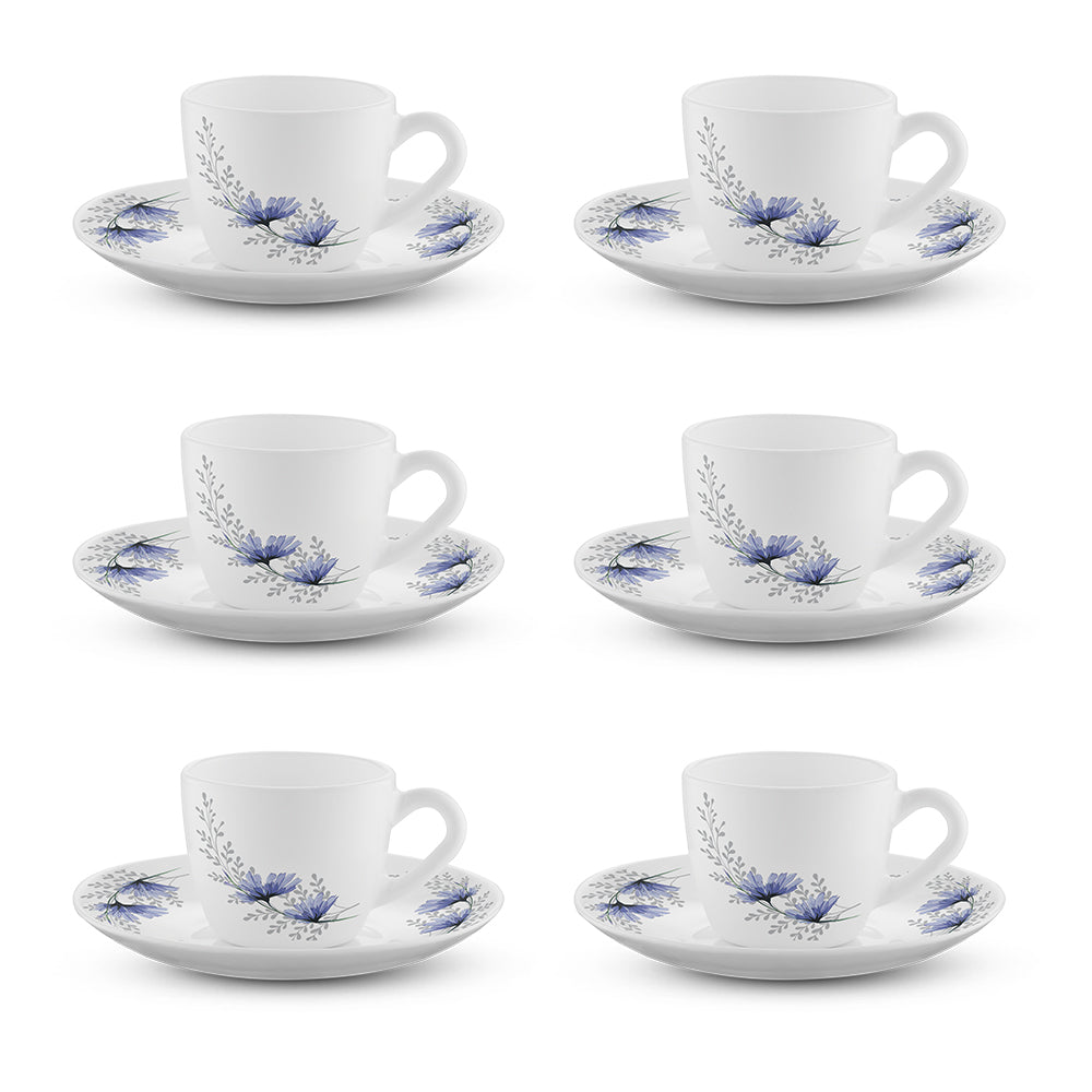 Borosil Larah Bellflower Cup n Saucer Set