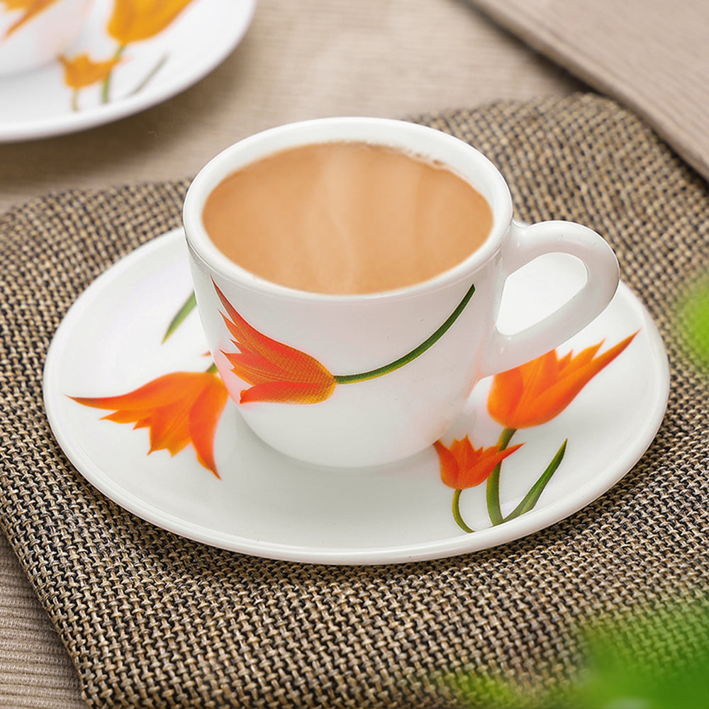 Borosil Larah Firefly Cup n Saucer Set