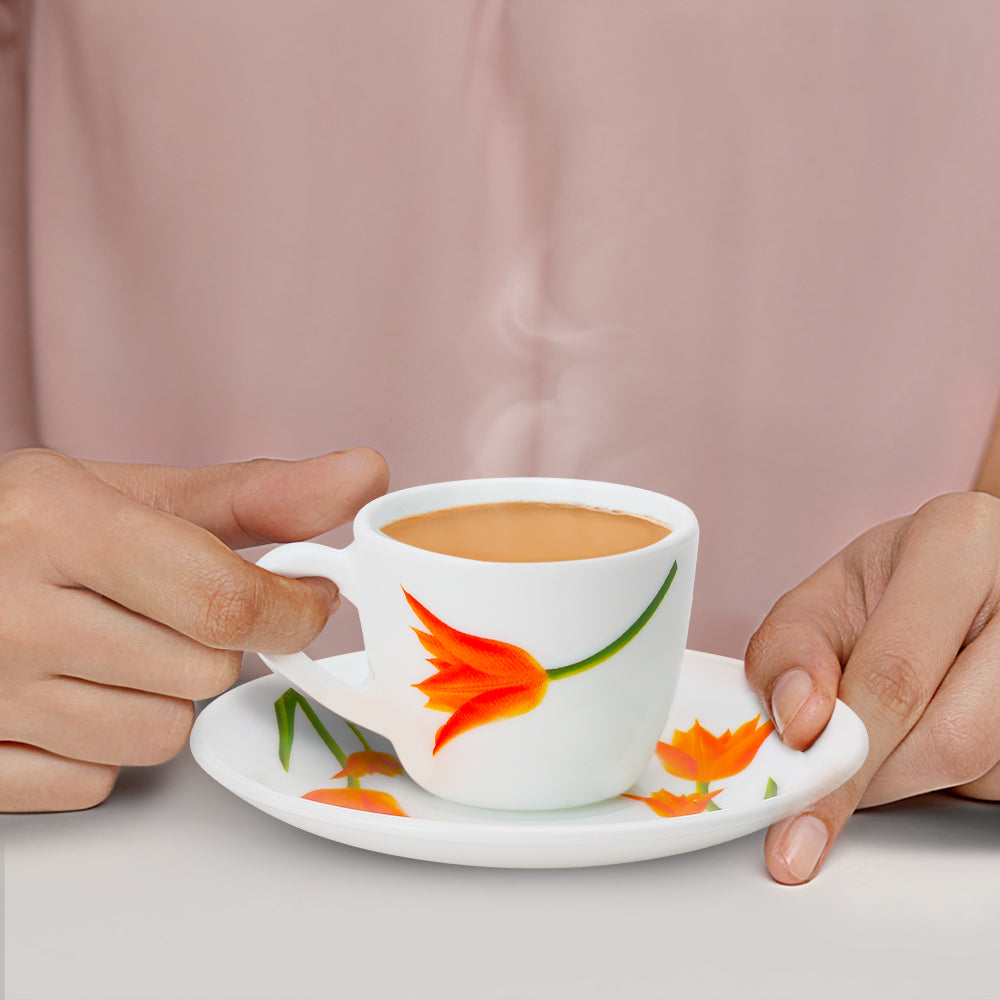 Borosil Larah Firefly Cup n Saucer Set