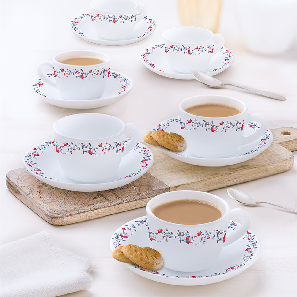 Borosil Larah Opalware Pentas Cup n Saucer