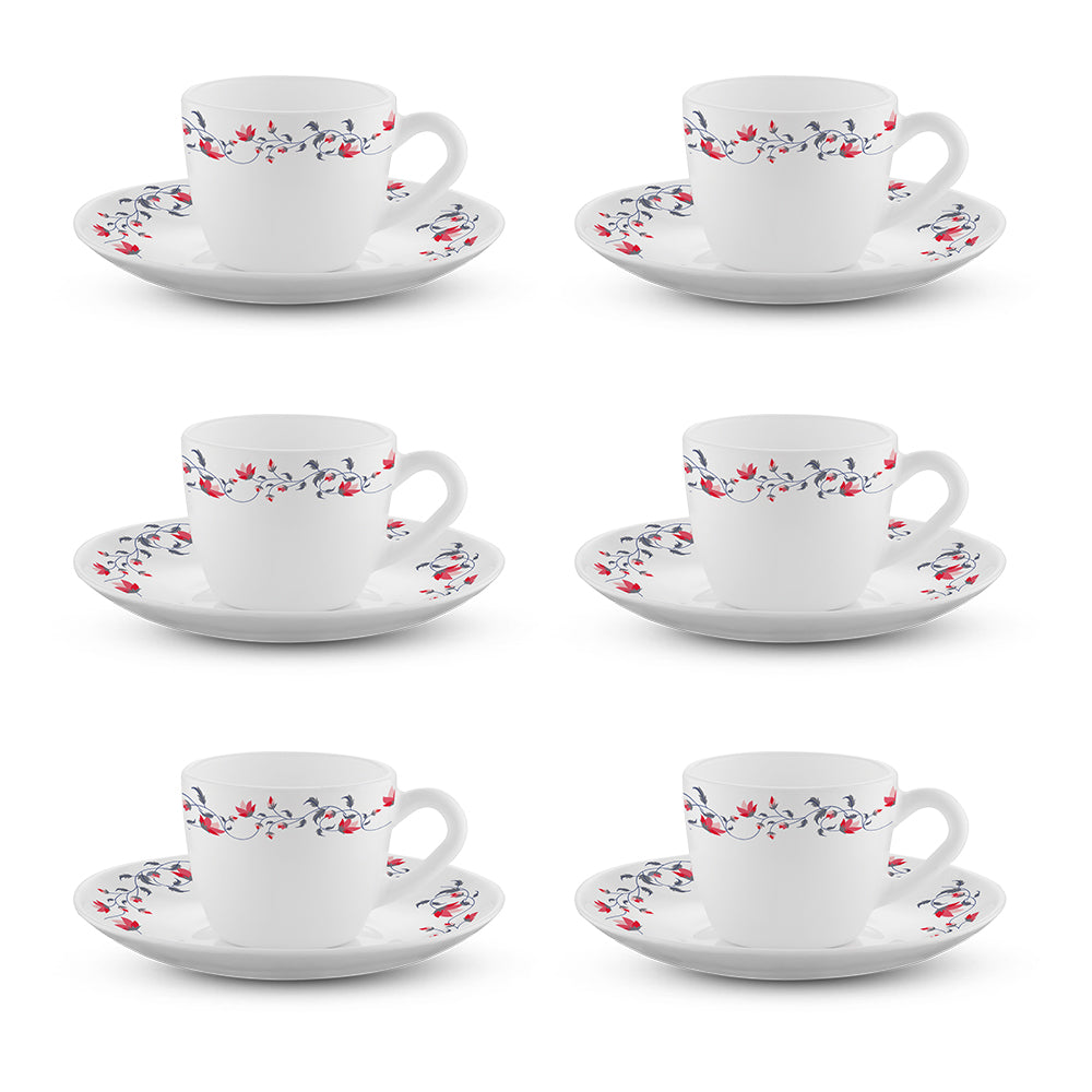Borosil Larah Opalware Pentas Cup n Saucer