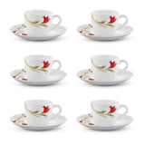 Borosil Larah Lily Cup n Saucer Set