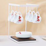 Borosil Larah Ruby Cup n Saucer Set of 12, 90ml