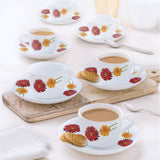 Borosil Larah Zinnia Cup n Saucer Set