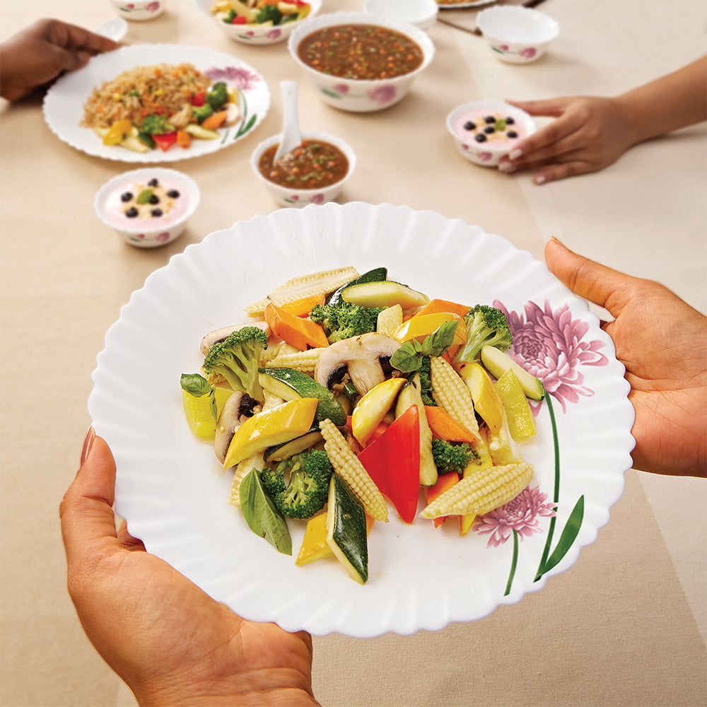 Borosil Larah Nargis Dinner Set, 13 pc