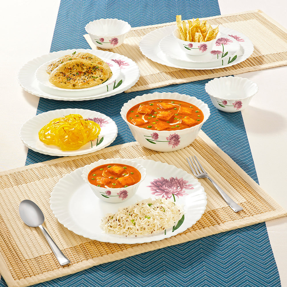 Borosil Larah Nargis Dinner Set, 13 pc