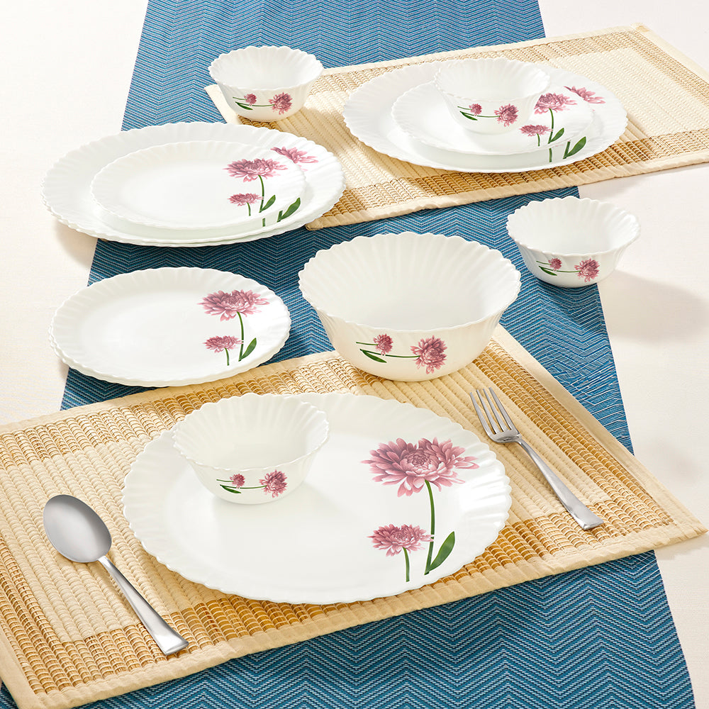 Borosil Larah Nargis Dinner Set, 13 pc