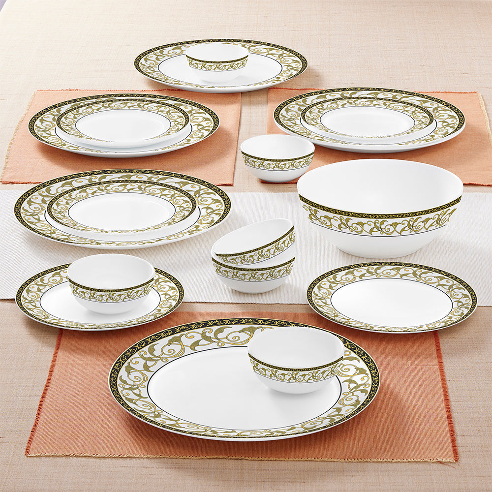 Borosil Larah Royale Dinner Set, 19 pc