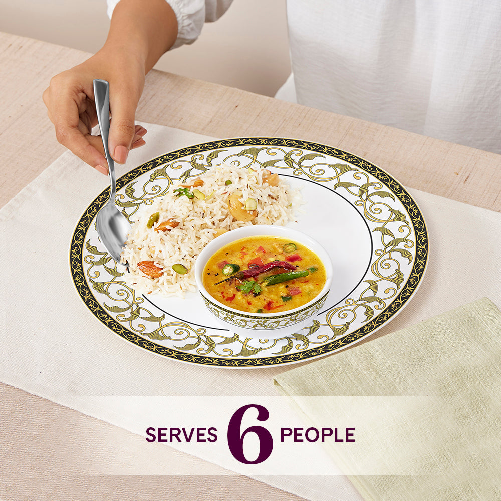 Borosil Larah Royale Dinner Set, 19 pc