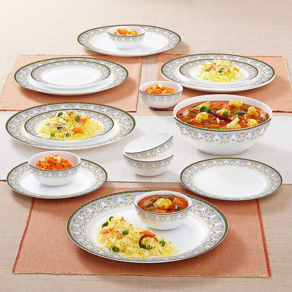 Borosil Larah Vatika Dinner Set, 19 pc