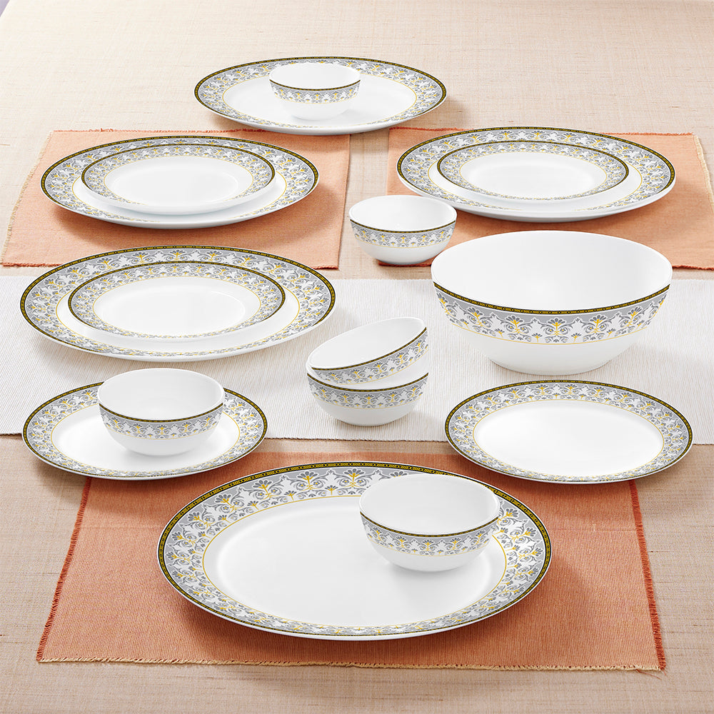 Borosil Larah Vatika Dinner Set, 19 pc