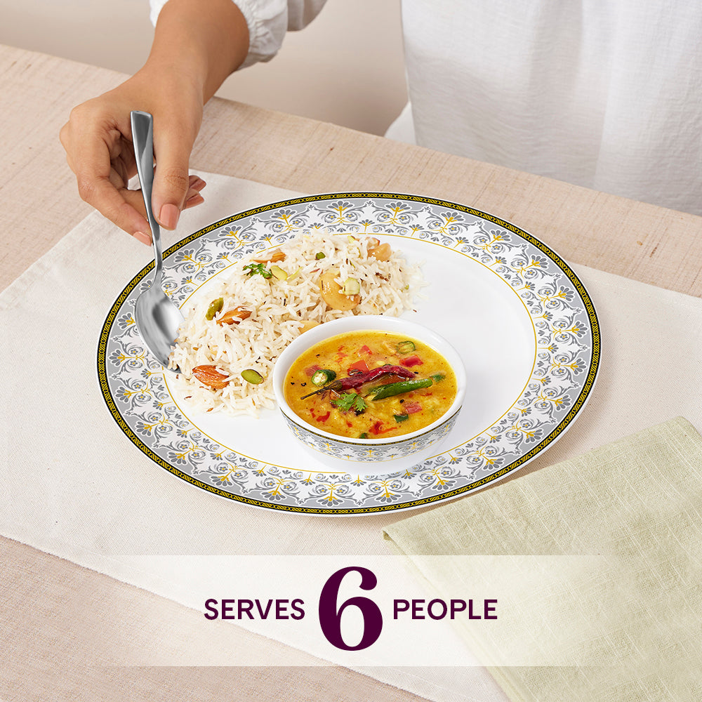 Borosil Larah Vatika Dinner Set, 19 pc