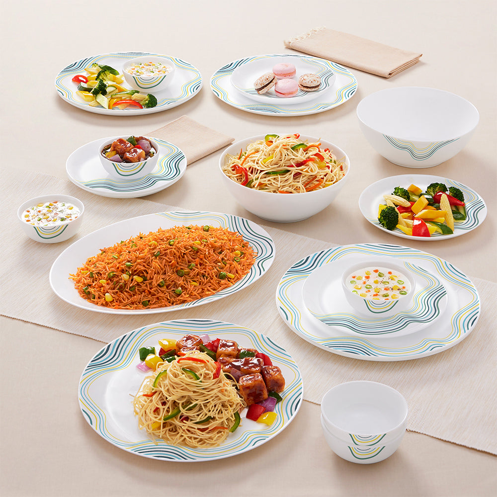 Borosil Larah Mia Dinner Set, 21 pc