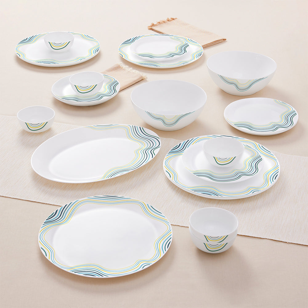 Borosil Larah Mia Dinner Set, 21 pc