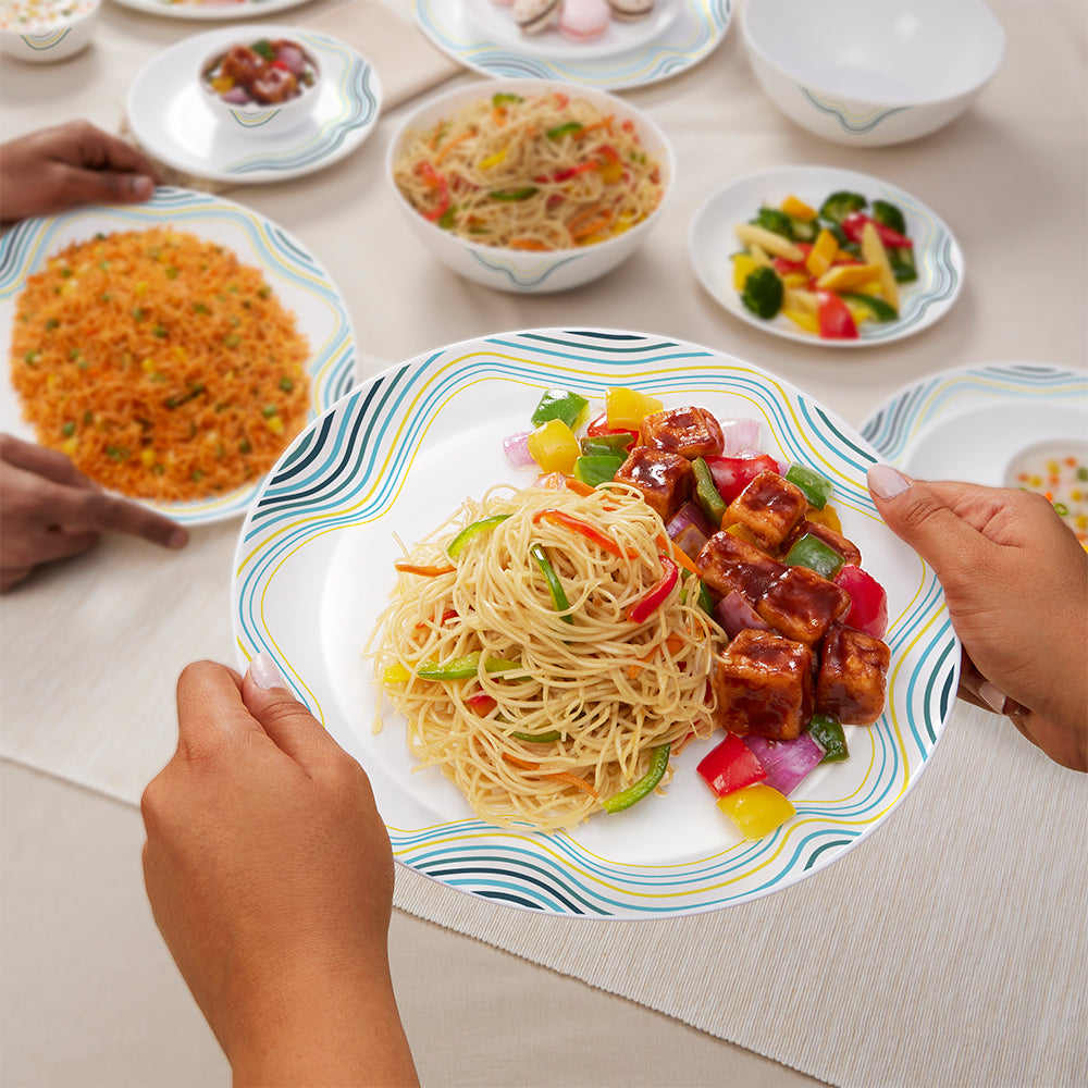 Borosil Larah Mia Dinner Set, 21 pc