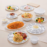 Borosil Larah Moonbeam Dinner Set, 21 pc
