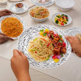 Borosil Larah Milky Way Dinner Set, 33 pc