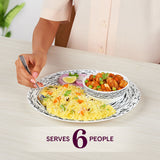 Borosil Larah Milky Way Dinner Set, 33 pc